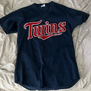 Navy Blue Twins Baseball Jersey